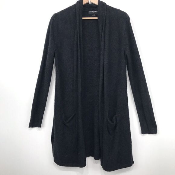 Barefoot Dreams Black Bamboo Chic Lite Cozy Ultra Soft Knit Cardigan Sweater - Picture 1 of 14